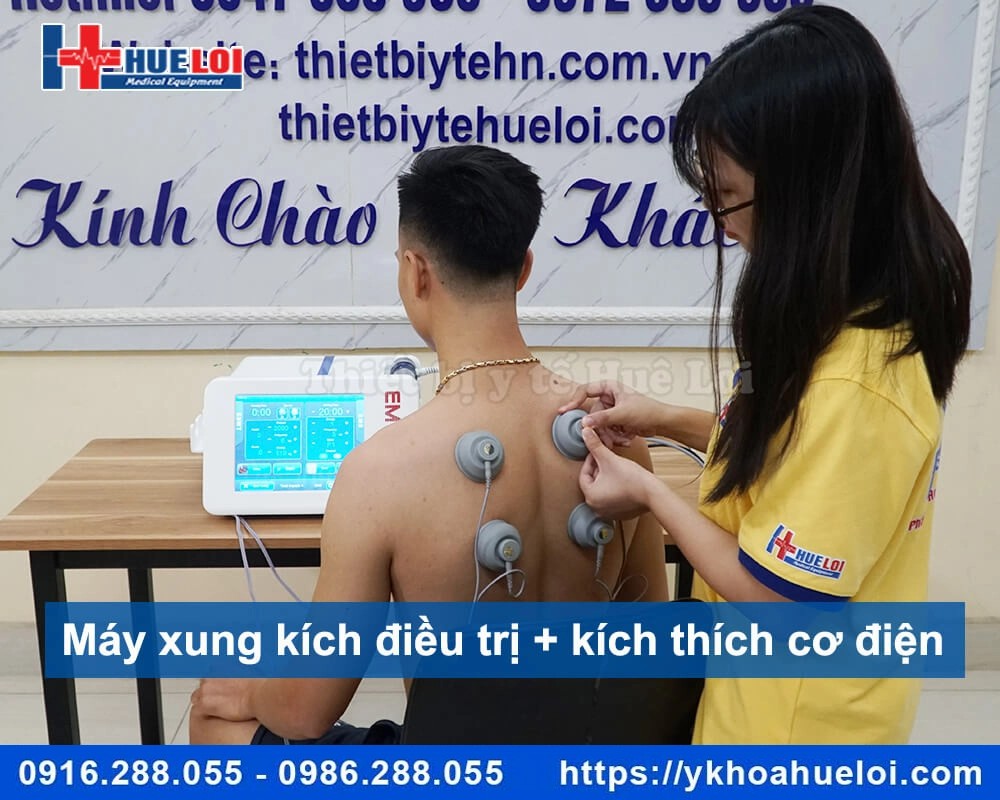 Máy xung kích kết hợp kích thích cơ điện EMSHOCK