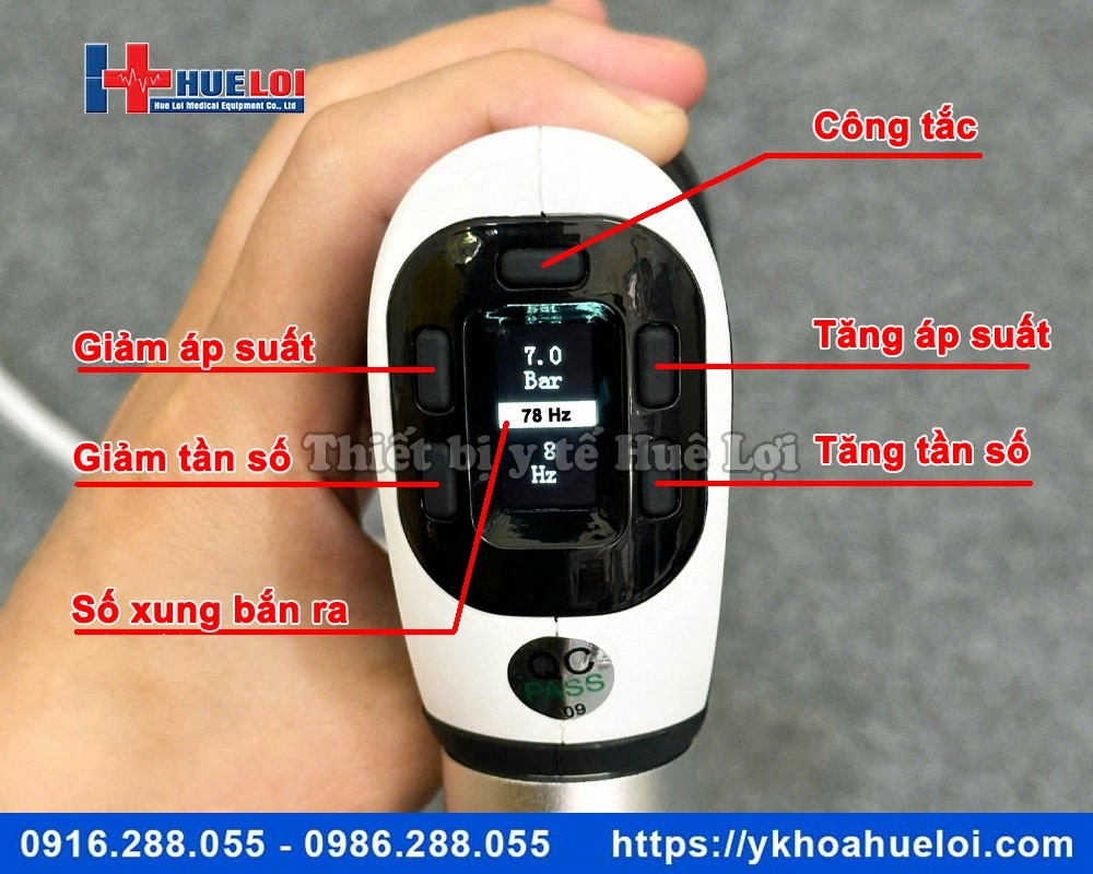 Máy xung kích kết hợp tác động cột sống IP30