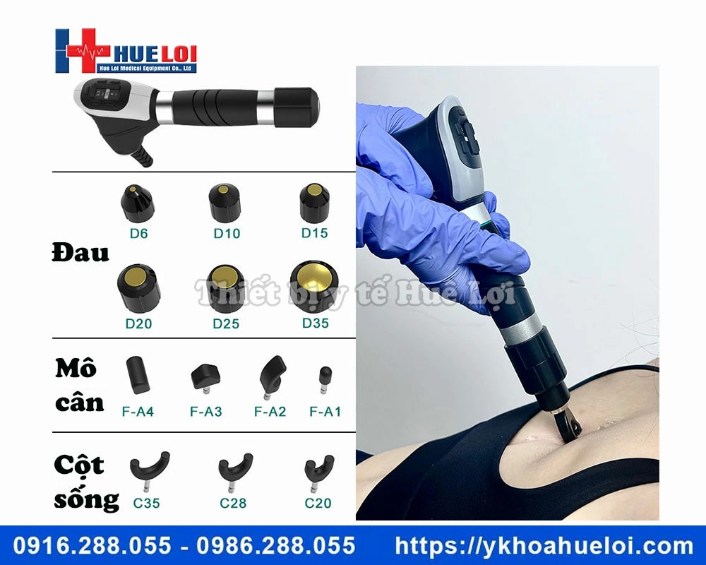 Máy xung kích kết hợp tác động cột sống IP30