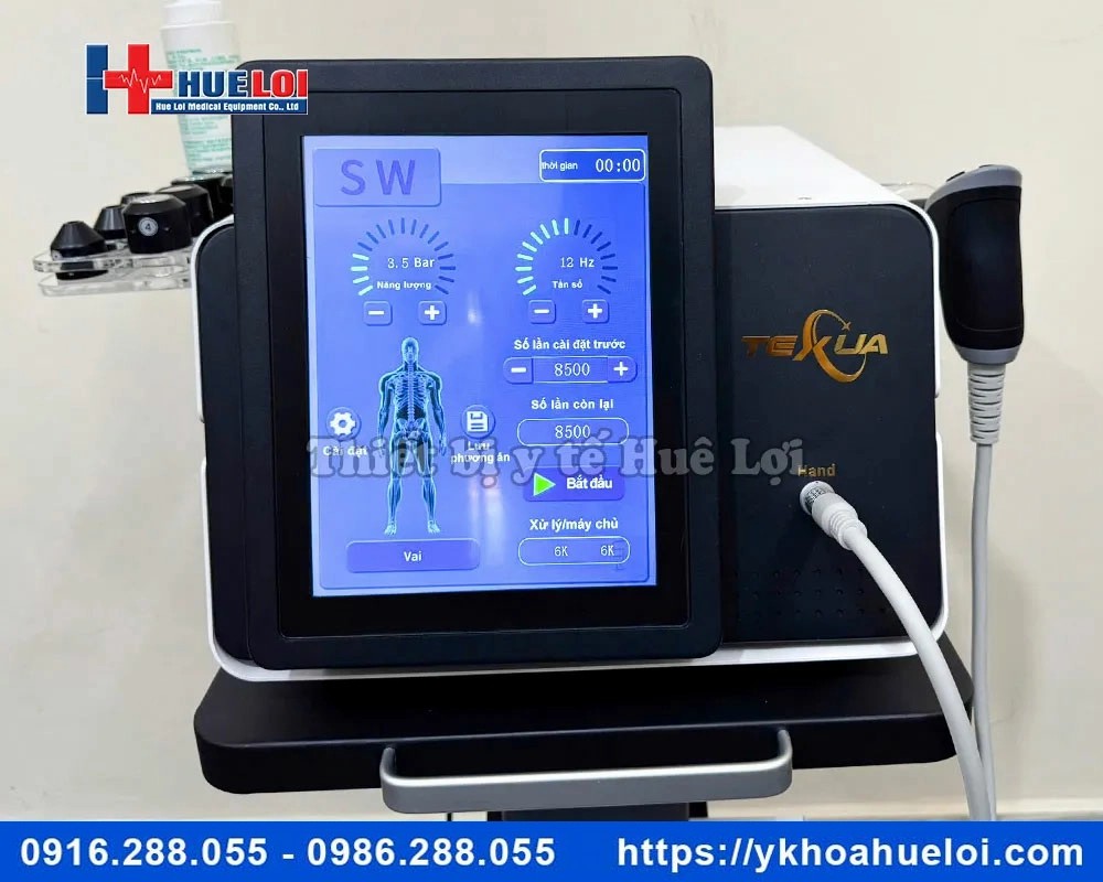 Máy xung kích trị liệu TEXUA T703 lực bắn 12 Bar
