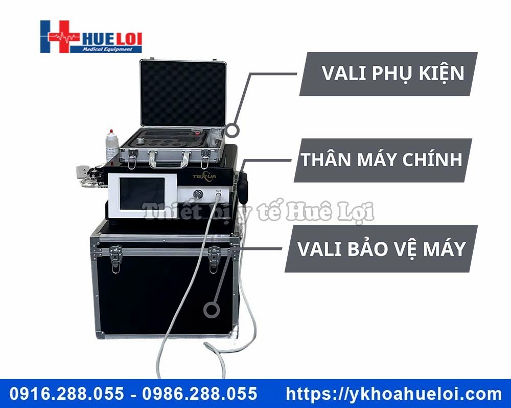 Máy xung kích trị liệu TEXUA T501 lực bắn 10 Bar