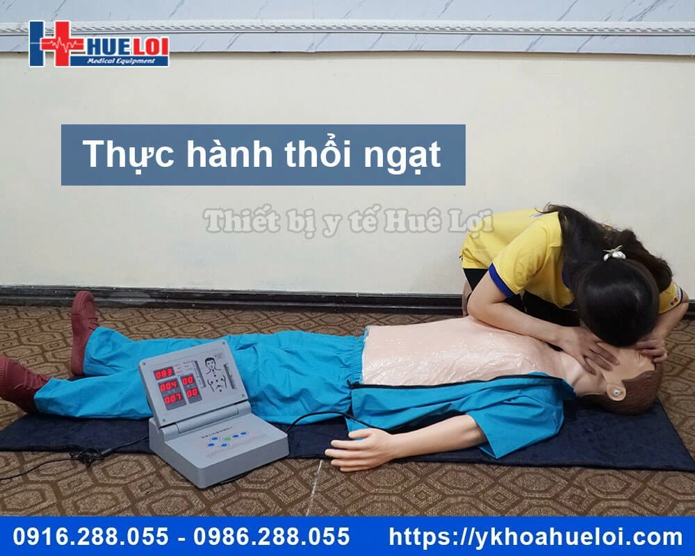 Mô hình cấp cứu ngừng tuần hoàn 170cm có Monitor