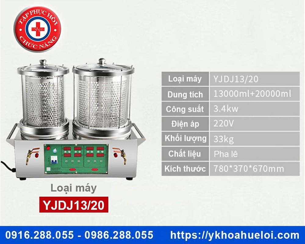 máy sắc thuốc mini 2 nồi đun