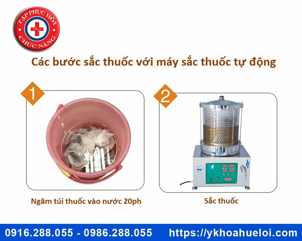 máy sắc thuốc mini 2 nồi đun