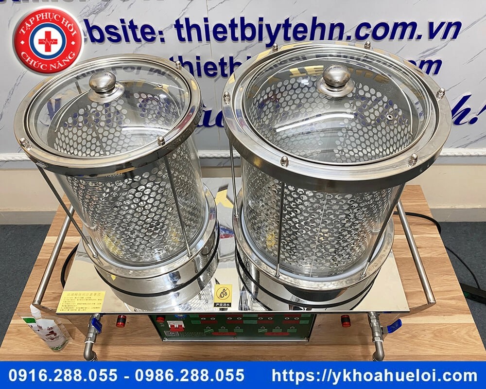 máy sắc thuốc mini 2 nồi đun