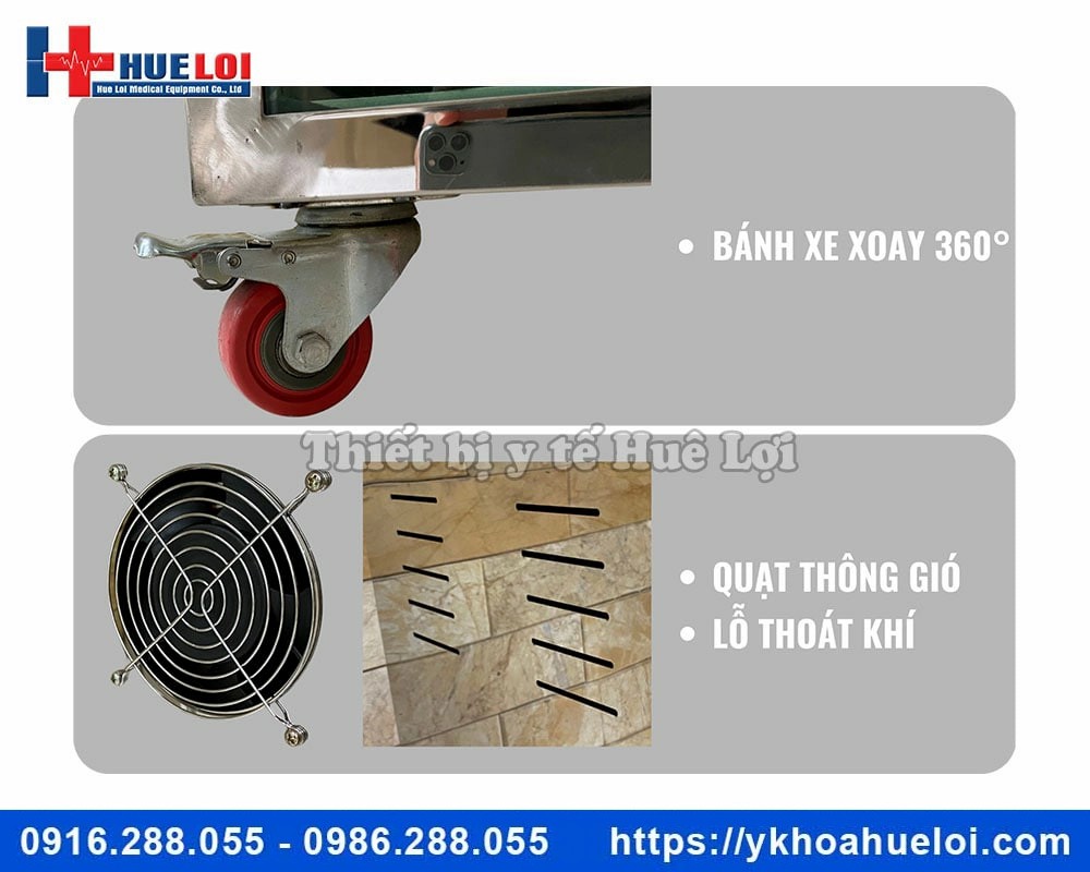 Tủ sấy dược liệu 10 tầng đường kính 40cm