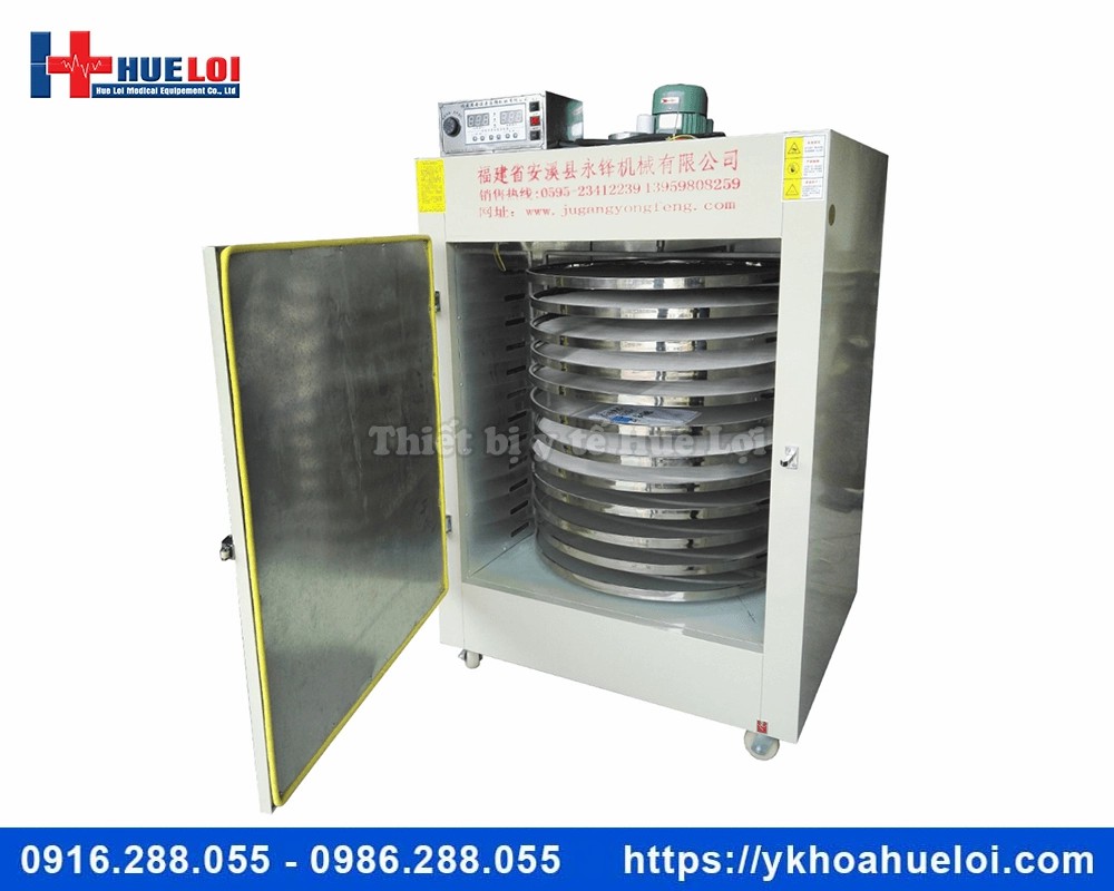 Tủ sấy dược liệu 12 tầng đường kính 90cm