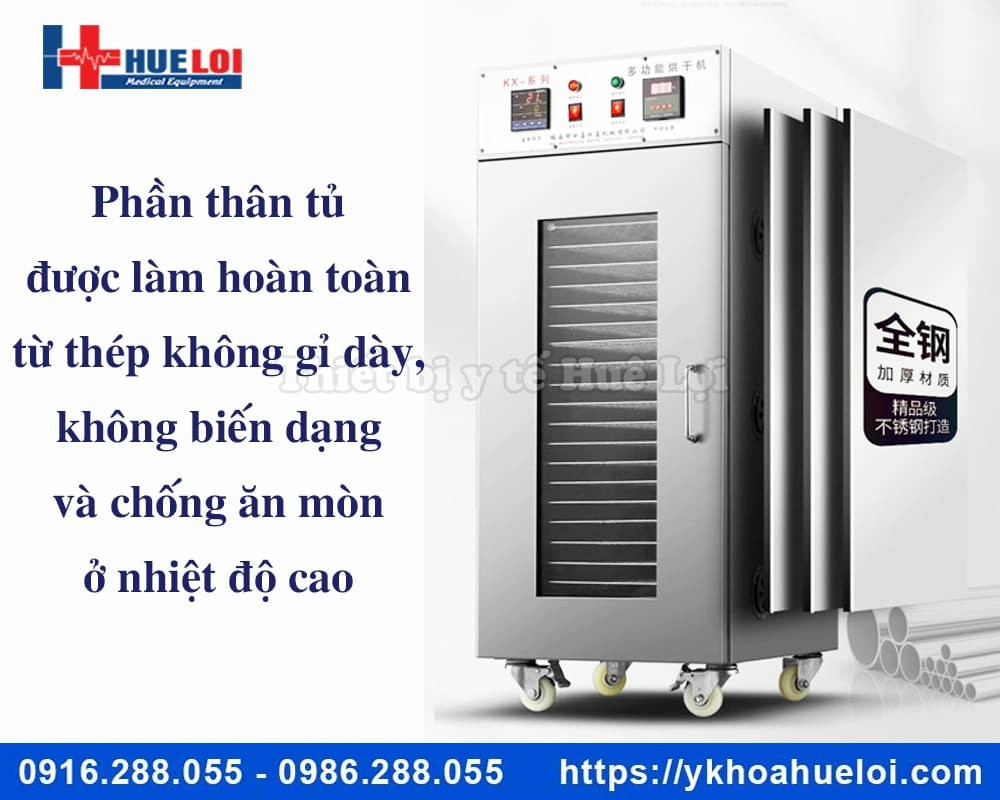 Tủ sấy dược liệu 1 cửa 22 tầng