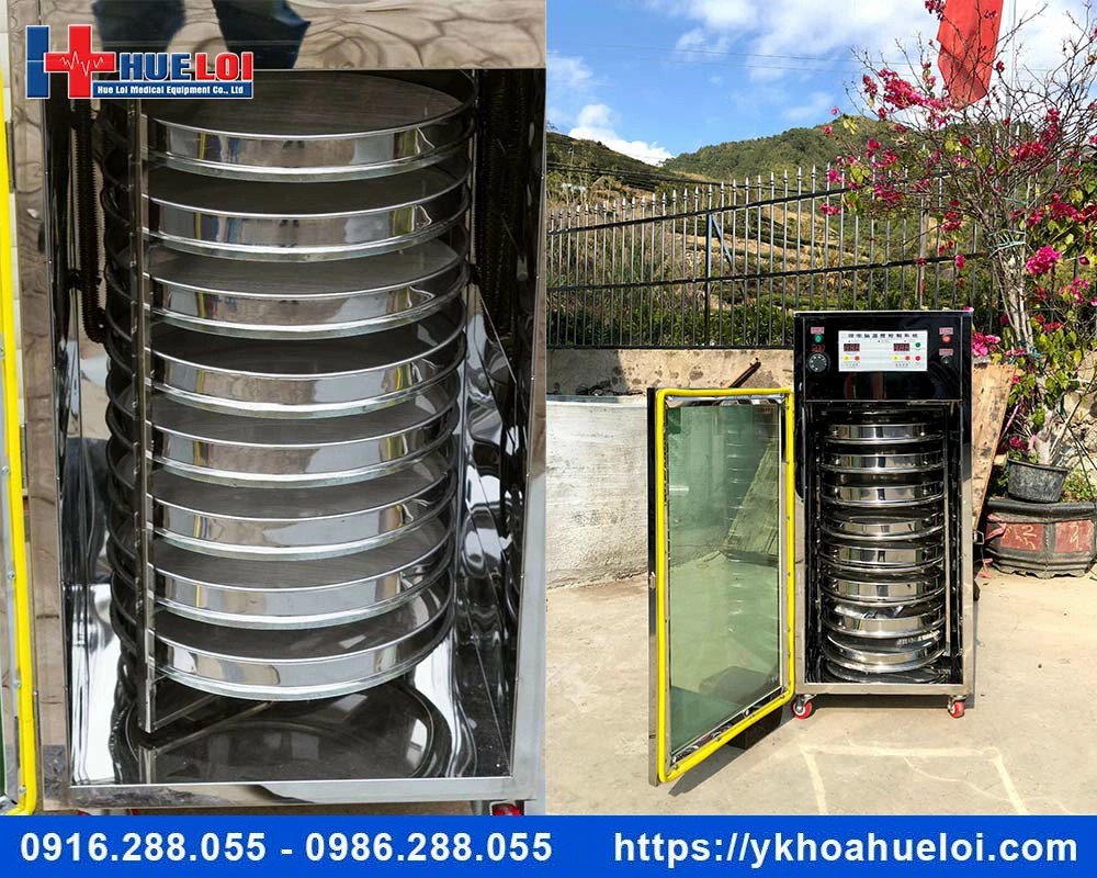 Tủ sấy dược liệu 8 tầng đường kính 30cm