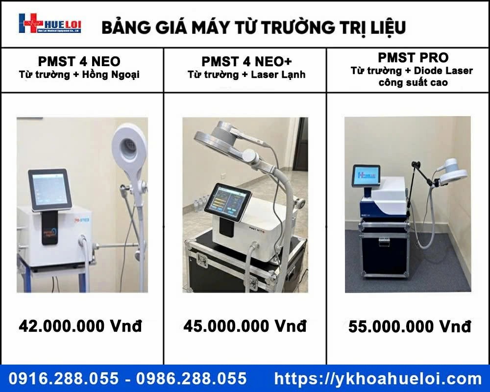 Máy từ trường trị liệu kết hợp Laser công suất cao