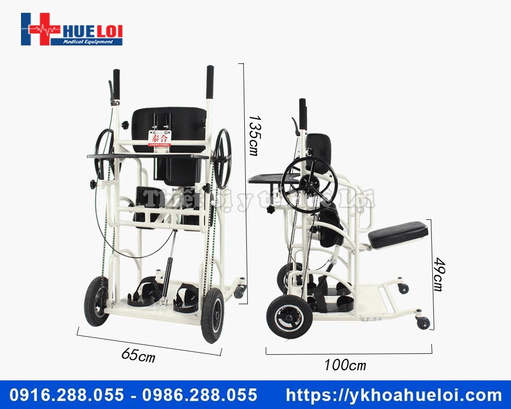 Xe lăn đa năng tích hợp tập đứng