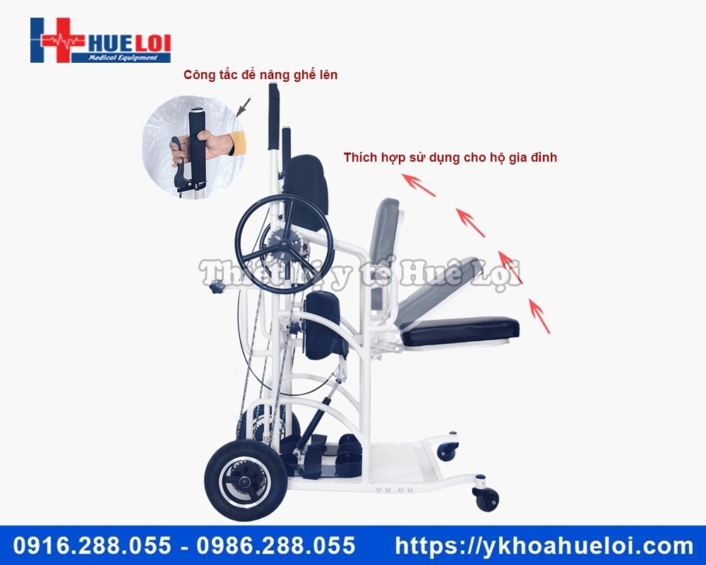 Xe lăn đa năng tích hợp tập đứng