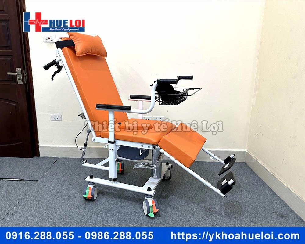 Xe lăn ngả thành giường nằm đa chức năng