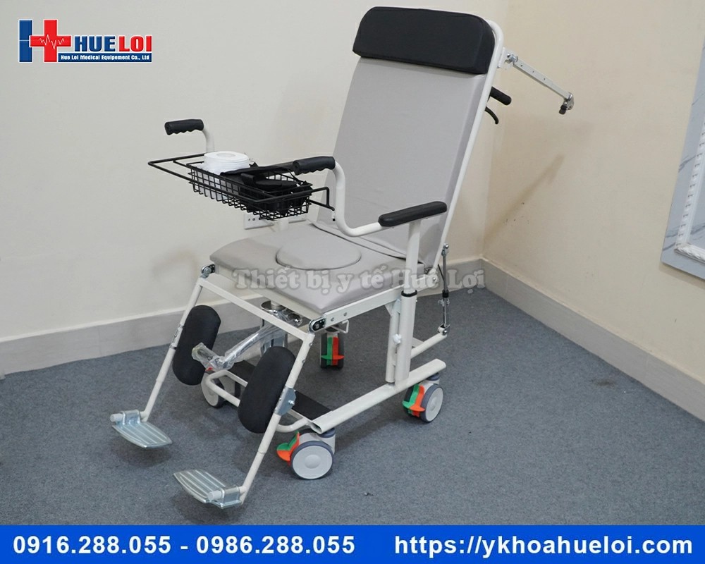 Xe lăn ngả thành giường nằm đa chức năng
