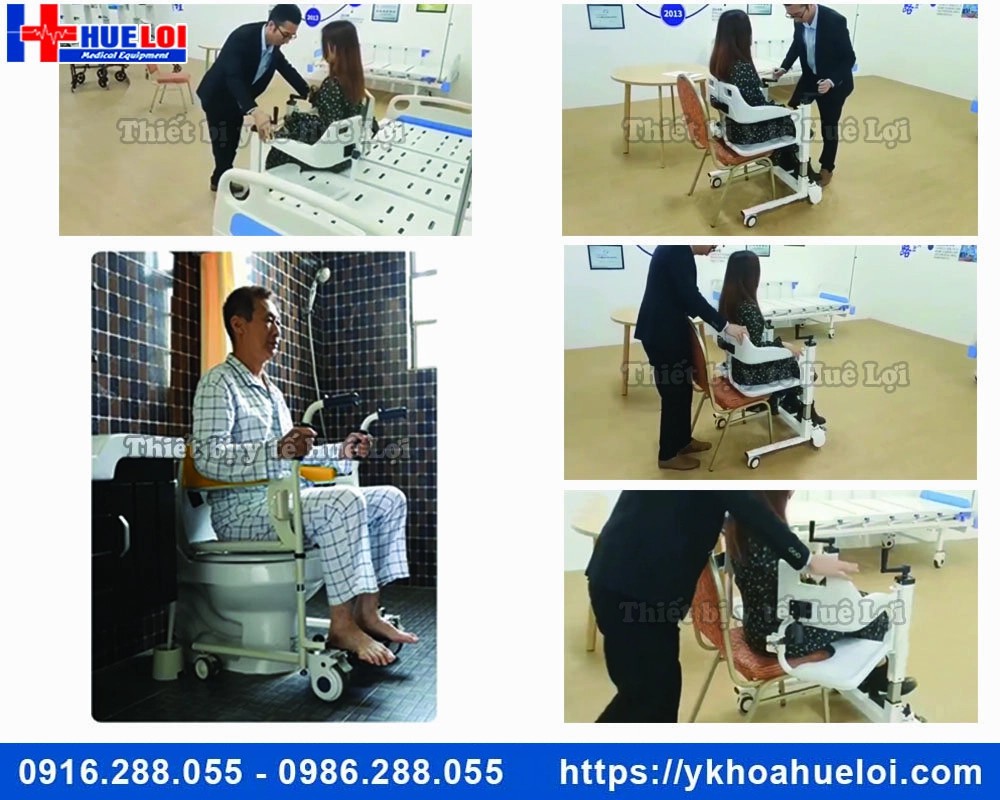 Xe lăn ghép 2 mảnh đa năng tiện ích