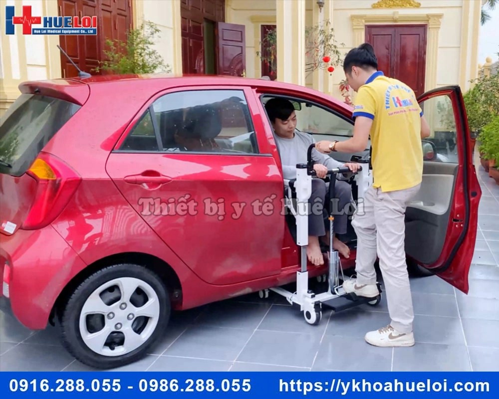 Xe nâng hạ di chuyển bệnh nhân bằng địu